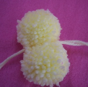 pompom Easter chick craft